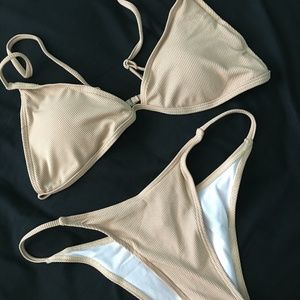 Nude Triangle Bikini Set